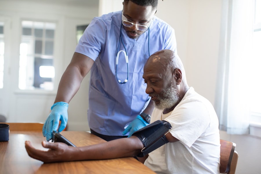 Healthcare provider in a home care setting